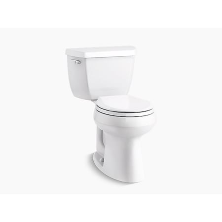 Classic Round-Front 1.28 GPF Chair Height Toilet, 1.28 Gpf, White